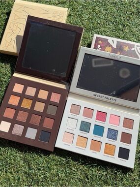 NABLA Two-Palette Eyeshadow Set — Warm Neutrals & Colorful Hues